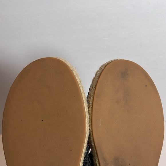 Marc Fisher Tessi Crossband Espadrille Sandals Size 10 Black - Picture 8 of 11